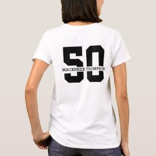 Personalised Name 50th Birthday Modern T-Shirt