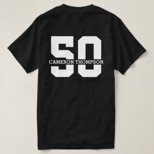 Personalised Name 50th Birthday Modern T-Shirt