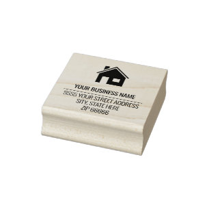 Personalised Name Address Rubber Stamp Template