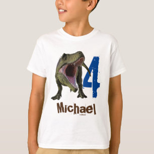 Personalised name Age  T-Rex Tyrannosaurus T-Shirt