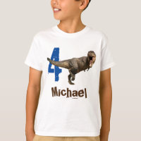 Personalised name Age  T-Rex Tyrannosaurus