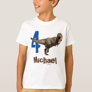 Personalised name Age  T-Rex Tyrannosaurus T-Shirt