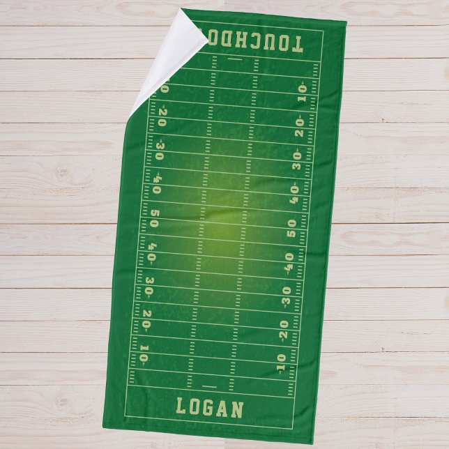 Personalised Name American Football Field Bath Towel (Personalized Name American Football Field Bath Towel
)