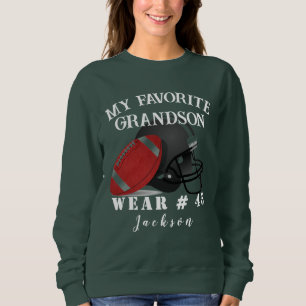 Personalised name American football grandparents Sweatshirt
