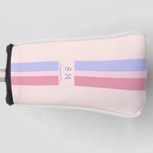 Personalised name and initial   golf head cover