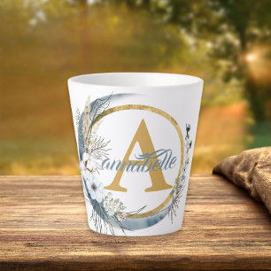 Personalised Name and Initial Latte Mug