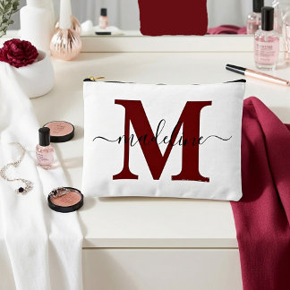 Personalised name and letter accessory pouch