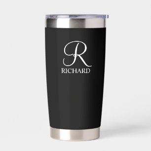 Personalised Name and Monogram Insulated Tumbler