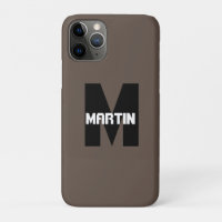 Personalised Name and monogram iPhone / iPad case