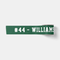 Personalised Name and Number Homecoming Green