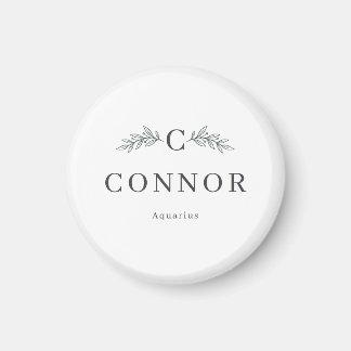 Personalised Name and Zodiac Magnet