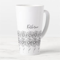 Personalised name April daisy Birth Flower
