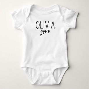 Personalised Name Baby girl Bubble Romper, Baby Gi Bodysuit
