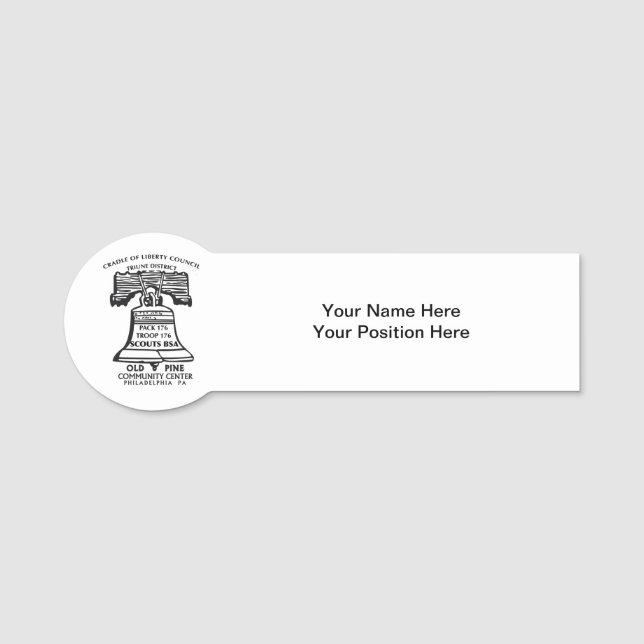 Personalised Name Badge (Front)