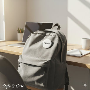 Personalised Name Badge Style Pinback Button