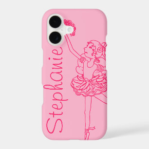 Personalised name ballerina pink case