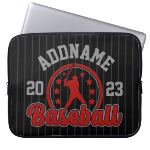 Personalised NAME Baseball Team Player Game Laptop Sleeve