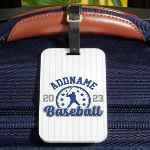 Personalised NAME Baseball Team Player Game Luggage Tag