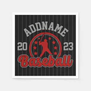 Personalised NAME Baseball Team Player Game Napkin