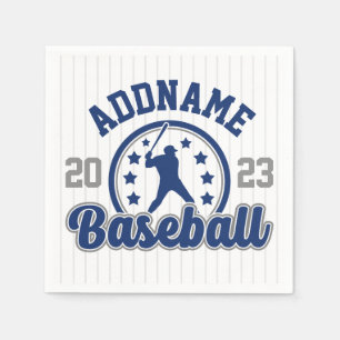 Personalised NAME Baseball Team Player Game Napkin