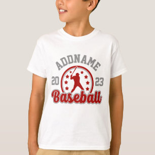 Personalised NAME Baseball Team Player Game T-Shirt