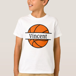 Personalised Name Basket Ball T-shirt