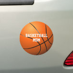Personalised Name Basketball Mum Car Magnet<br><div class="desc">Basketball mum bumper sticker magnet that can be personalised with name. Designed by Thisisnotme©</div>
