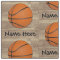 Personalised Name Basketball Orange/Brown