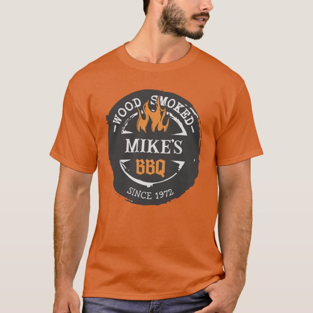 Personalised Name BBQ T-Shirt (Front)