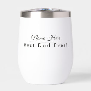 Personalised Name Best Dad Ever Elegant