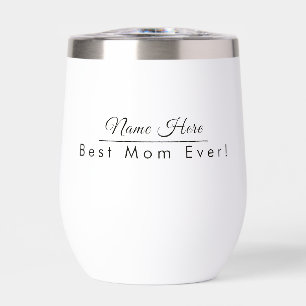Personalised Name Best Mum Ever Elegant