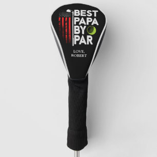 Personalised Name Best Papa By Par Golf Head Cover