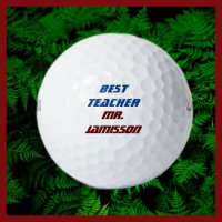 Personalised Name, Best Teacher, Blue and Burgundy