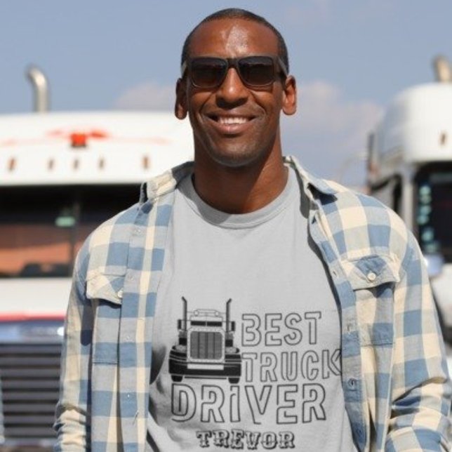 Personalised Name Best Truck Driver Carrier T-Shirt (Creator Uploaded)
