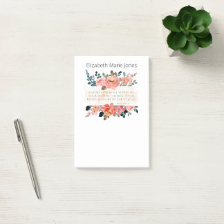 Personalised Name Bible Verse Notepad