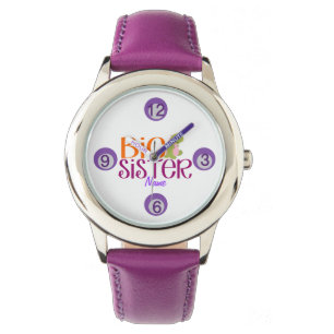 Personalised Name Big Sister Watch