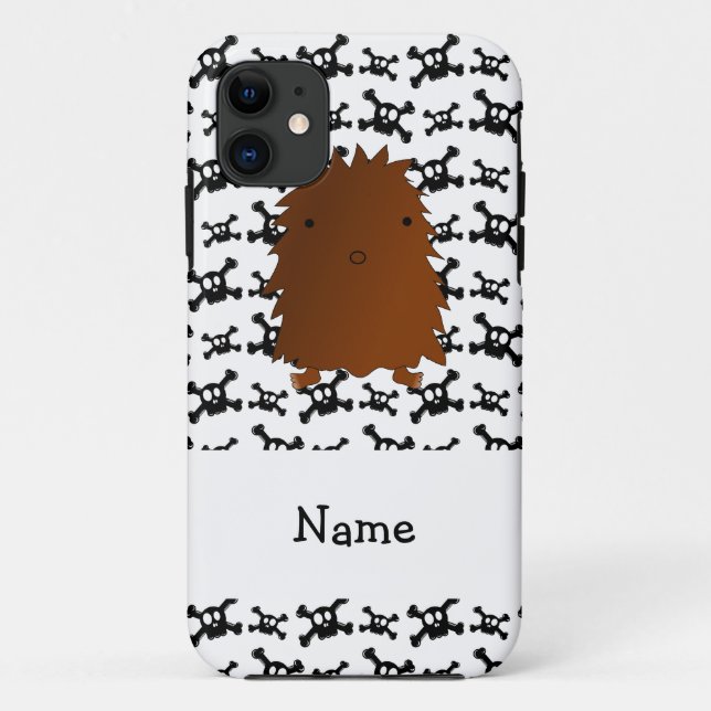 Personalised name bigfoot skulls pattern Case-Mate iPhone case (Back)
