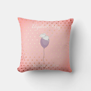 Personalised Name Birthdate Mouse Floating Balloon Cushion