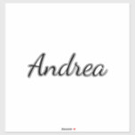 Personalised Name Birthday Wedding Bridesmaid 2023<br><div class="desc">Simple and cool name sticker in black and white background. You can change the name,  and change the colours too!</div>
