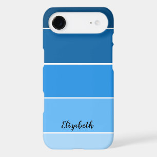 Personalised Name Blue Stripe Colour Palette Chip