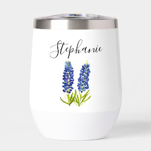 Personalised name Bluebonnets Floral Monogram