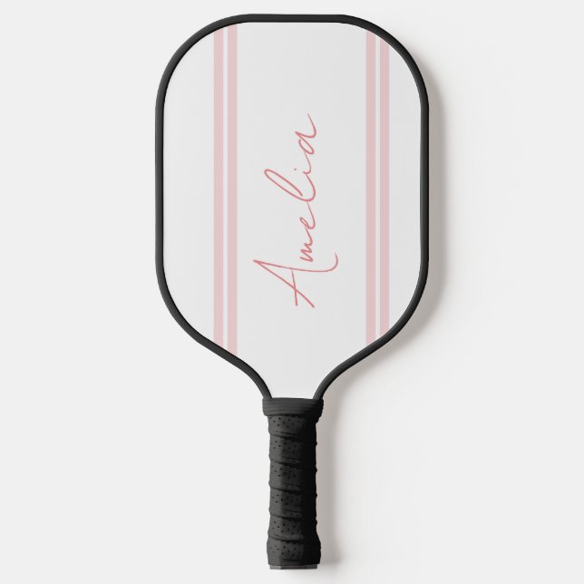 Personalised Name Blush Pink Pickleball Paddle (Front)