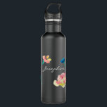 Personalised Name, Boho Flower watercolor painting 710 Ml Water Bottle<br><div class="desc">"Introducing our Personalised Name, Boho Flower Watercolor Painting Stainless Steel Water Bottle – a fusion of artistic flair and practicality, designed for those who appreciate both style and sustainability. This chic water bottle is more than just a hydration accessory; it's a personalised expression of your unique style. Adorned with a...</div>