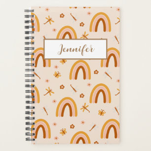 Personalised Name Boho Rainbow Planner