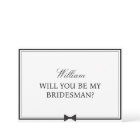 Personalised Name Bowtie Bridesman Proposal