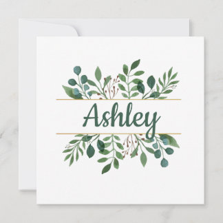 Personalised Name Bridesmaid Card
