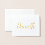 Personalised Name | Bridesmaid | Danielle Foil Card<br><div class="desc">Blank inside for you to write your own sentiments.</div>