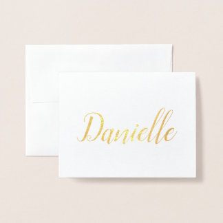Personalised Name | Bridesmaid | Danielle Foil Card