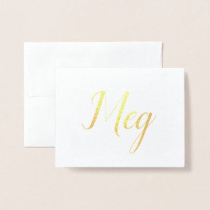 Personalised Name   Bridesmaid   Meg Foil Card