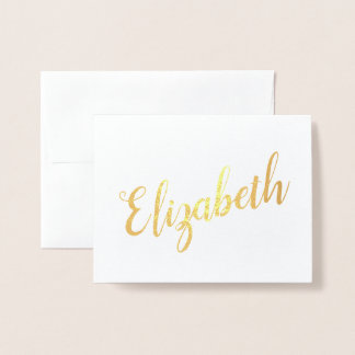 Personalised Name | Bridesmaid Stationery Foil Card